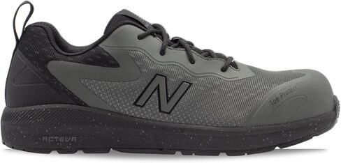 حذاء New Balance الرجالي Composite Toe Logic Industrial، رمادي رائع/أسود SD، عرض 10.5 in Saudi Arabia