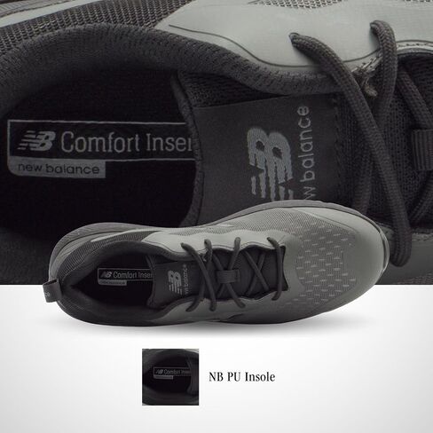 حذاء New Balance الرجالي Composite Toe Logic Industrial، رمادي رائع/أسود SD، عرض 10.5 in Saudi Arabia