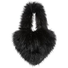 YXCFEWD Furry Heart Shaped Crossbody Bag for Women - Plush Y2K Handbag with Soft Shoulder Strap