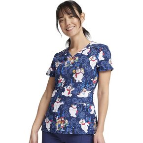 Tooniforms Women Scrubs Top V-Neck TF666
