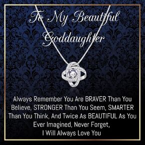 هدايا واحدة من One Purpose Gifts Goddaughter من Godmother Goddaughter Gifts قلادة عيد ميلاد للنساء والفتيات هدايا مسيحية، المناولة الأولى، التأكيد، المعمودية in Kuwait