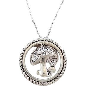 CSIYANJRY99 Mushroom Necklace Mushroom Pendant Necklace for Women Girls,Vintage Mushroom Charm with Crescent Moon Necklace Mushroom Stuff Gift in Kuwait