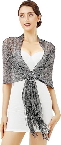 BABEYOND Shawl Wraps for Women - Sparkling Shawls and Wraps with Buckle suitable for Evening Party Dresses Wedding Party in Kuwait