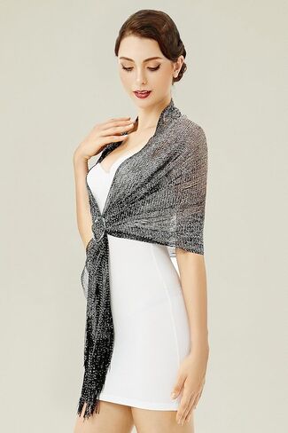 BABEYOND Shawl Wraps for Women - Sparkling Shawls and Wraps with Buckle suitable for Evening Party Dresses Wedding Party in Kuwait