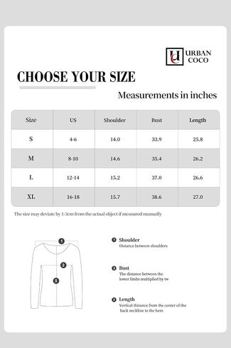 Urban CoCo Women's Crewneck Long Sleeve 2023 Fall Lightweight Tunic Sweatshirt Casual Knitted Sweater Pullover Tops in Saudi Arabia