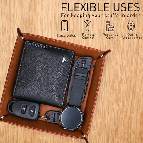 NANOOER هدايا الأب من ابن الابنة، هدايا للأب الذي لا يريد شيئًا، عيد ميلاد فريد من نوعه للأب الأب بالتبني، أفضل هدايا للأب على الإطلاق، صينية خادم من جلد البولي يوريثان in Kuwait