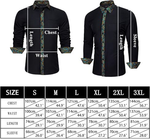 قميص رجالي من YOHOWA بأكمام طويلة بلون موحد وياقة قابلة للتمدد وجيب قابل للتمدد وحفلات العمل وخالي من التجاعيد in Kuwait