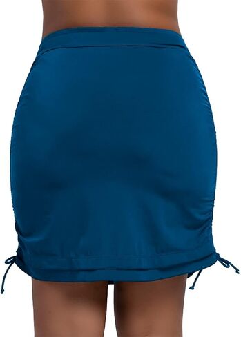 تنورة سباحة نسائية من KEEPRONE برباط جانبي، جزء سفلي للسباحة عالي الخصر مع تغطية كاملة، تنورة بدلة سباحة بعامل حماية من الأشعة فوق البنفسجية 50+ in Kuwait