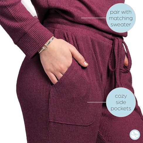 سروال Hello Mello Cuddleblend Lounge Joggers مريح وخفيف الوزن للنساء، سروال بيجامة PJ Jogger in Kuwait