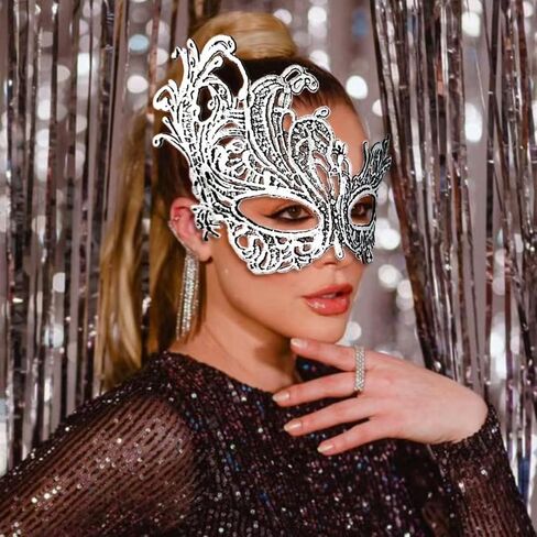 قناع تنكر نسائي من ARK Survivor لحفلات Mardi Gras Masquerade Gala Halloween فستان رسمي للحفلات التنكرية in Saudi Arabia