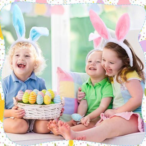 36 Pcs Easter Bunny Ears Headband Cute Plush Rabbit Ears Hairbands Bunny Costume for Adult Kids Easter Party Favors in Kuwait