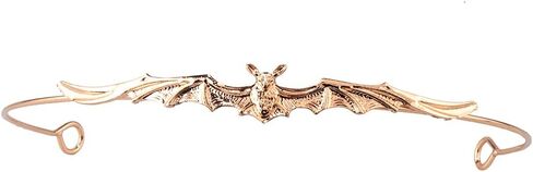 YOVECATHOU Forehead Bat Metal Slim Halloween Headband Hoop Hair Tiara Crown For Men Women Cosplay Party Birthday Prom (Silver) in Kuwait