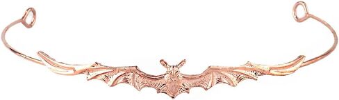 YOVECATHOU Forehead Bat Metal Slim Halloween Headband Hoop Hair Tiara Crown For Men Women Cosplay Party Birthday Prom (Silver) in Kuwait