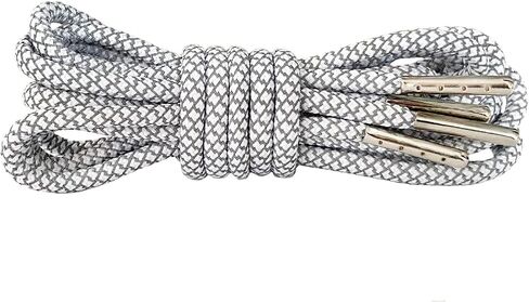 VASGO Sport Round Shoe Laces Reflective, for Sport/Casual/Trainer Sneaker [10 Different Lengths Thick 12 Colors] in Saudi Arabia