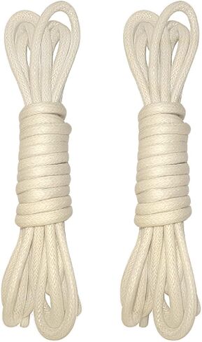 2Pairs Dress Shoes Laces for Men, Round Waxed Cotton ShoeStrings, 1/8"Width, 27-70" Mens Business Oxford Dress Shoelaces in Saudi Arabia