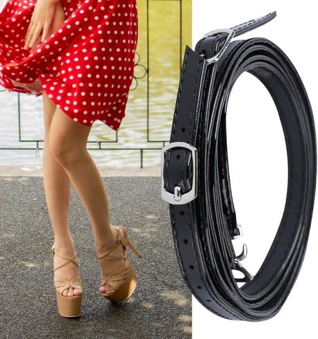 أشرطة أحذية نسائية من Happyyami قابلة للفصل من الجلد الصناعي بكعب عالٍ in Kuwait