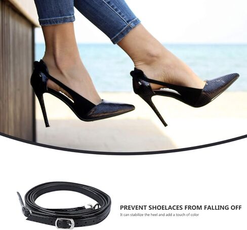 أشرطة أحذية نسائية من Happyyami قابلة للفصل من الجلد الصناعي بكعب عالٍ in Kuwait