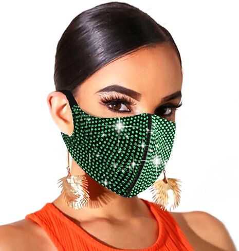 قناع الوجه التنكري بأحجار الراين اللامعة من BELICEY للنساء والفتيات in Kuwait