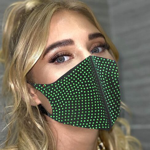 قناع الوجه التنكري بأحجار الراين اللامعة من BELICEY للنساء والفتيات in Kuwait