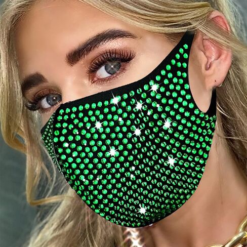 قناع الوجه التنكري بأحجار الراين اللامعة من BELICEY للنساء والفتيات in Kuwait