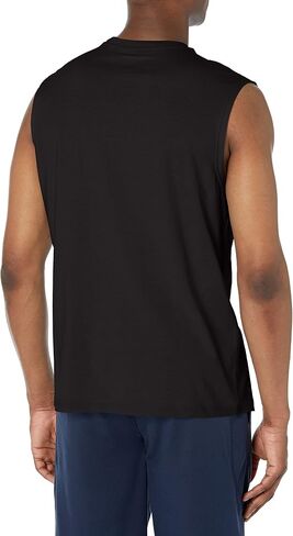 Russell Athletic Men's Logo Muscle Tee, Black in Saudi Arabia