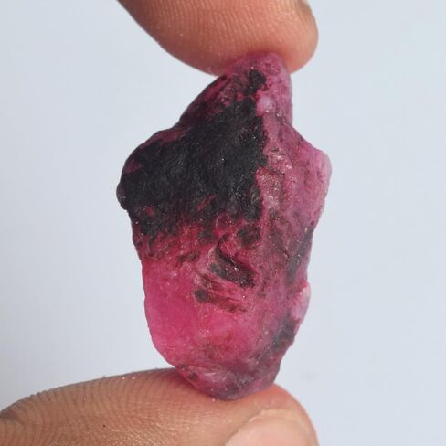 GEMHUB Natural Red Ruby 34.50 Ct. Certified Mineral Rock Rough Ruby Healing Energy Crystal Gem DR-740 in Saudi Arabia