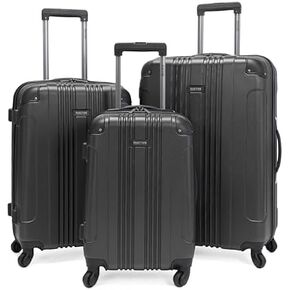 Kenneth Cole REACTION Out of Bounds Lightweight Hardshell 4-Wheel Spinner Luggage, Smokey Purple, 2-Piece Set (20" & 28") in Saudi Arabia
