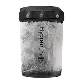 HyperChiller HC2 Patented Iced Beverage Cooler, Reusable, 12.5 Oz, Black | NEW, improved, more durable build. Ready in 1 min - chills iced tea, wine, spirits, alcohol, juice & coffee in Saudi Arabia