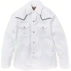 ELY CATTLEMAN Boys' Long Sleeve Solid Western Shirt with Piping in Kuwait