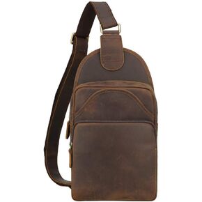 حقيبة صدر بحمالة جلدية عتيقة من TIDING، حقائب كتف كاجوال للرجال in Kuwait