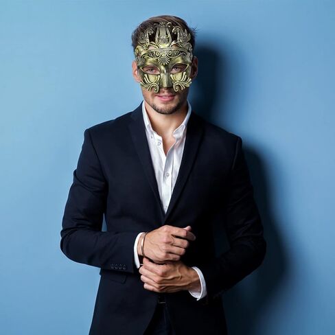 قناع تنكر Thmyo، قناع كرة حفلة الهالوين البلاستيكي الروماني اليوناني in Kuwait