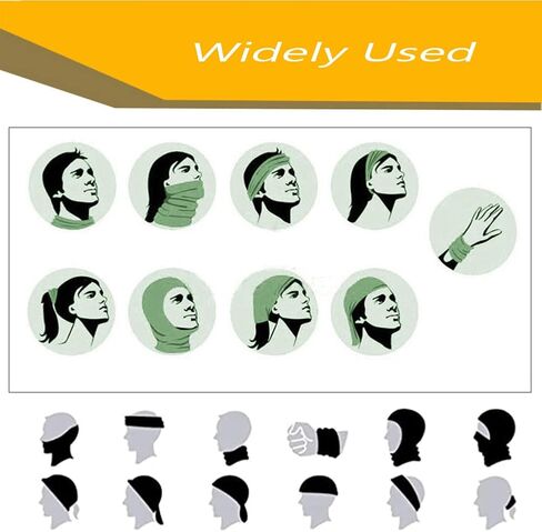 ELANE 10 Pcs Neck Gaiter Face Mask,Hiking Gaiters for Women Fishing Neck Gaiter for Men UV Protection,Neck Bandanas for Men in Saudi Arabia