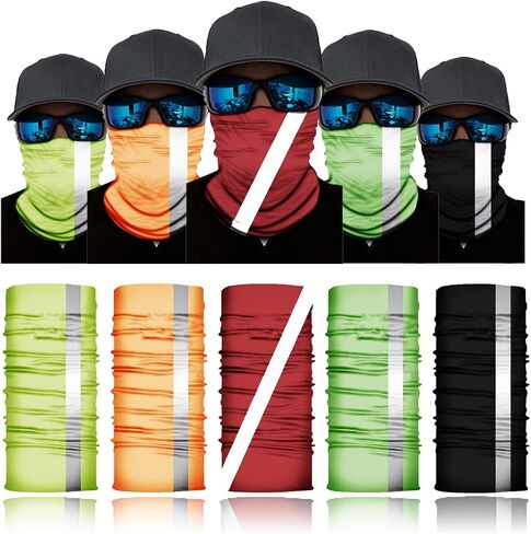 ELANE 10 Pcs Neck Gaiter Face Mask,Hiking Gaiters for Women Fishing Neck Gaiter for Men UV Protection,Neck Bandanas for Men in Saudi Arabia