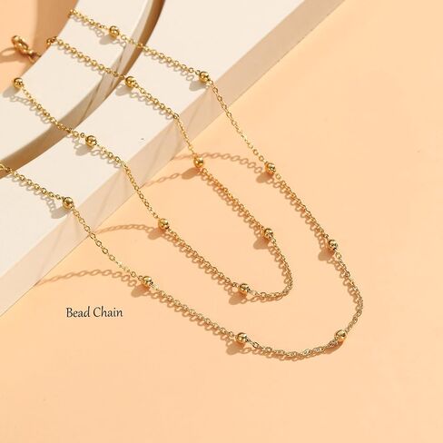 YANJINMY 28-35 بوصة الفولاذ المقاوم للصدأ الخصر سلاسل للنساء 18K مطلية بالذهب بيكيني البطن سلاسل الجسم سلاسل الصيف الشاطئ مجوهرات قابل للتعديل in Kuwait
