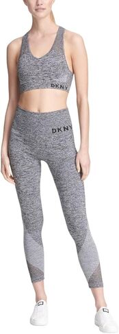 DKNY Women's Performance Classic Seamless Mesh Support Yoga Running Bra in Kuwait
