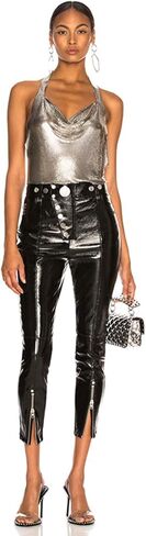 Sequins Crop Tops Shirts Crystal Body Chain Silver Rhinestone V-neck Vest Bikini Bra Backless Halter Accessories for Women Girls in Kuwait