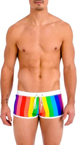 Gary Majdell Sport Men's Contrast Boxer Brief Swimsuit in Kuwait