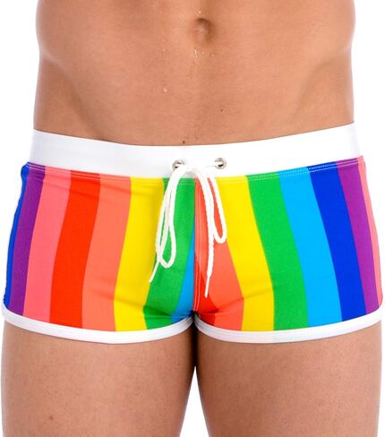 Gary Majdell Sport Men's Contrast Boxer Brief Swimsuit in Kuwait