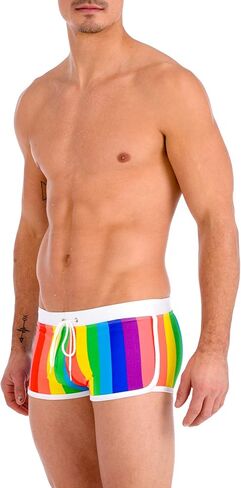 Gary Majdell Sport Men's Contrast Boxer Brief Swimsuit in Kuwait