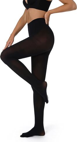 جوارب طويلة للسيدات من IMMIGOSE بخصر عالٍ 200 دينير - بيج/أسود in Kuwait