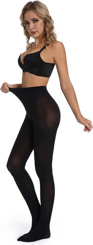 جوارب طويلة للسيدات من IMMIGOSE بخصر عالٍ 200 دينير - بيج/أسود in Kuwait