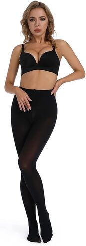 جوارب طويلة للسيدات من IMMIGOSE بخصر عالٍ 200 دينير - بيج/أسود in Kuwait