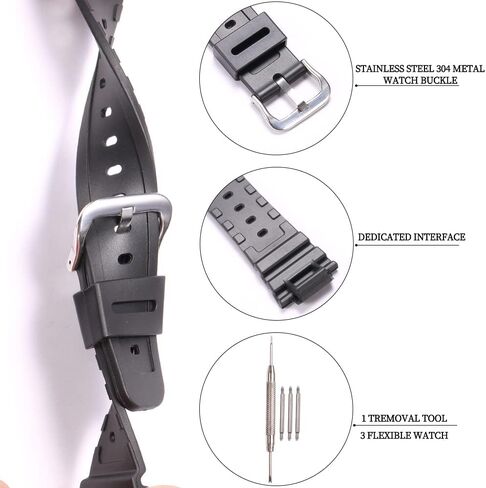XBHSW Resin Strap Compatible with Casio G-shock DW-5600 GW-M5610 GW-6900 DW-6900 G-6900 Mens Replacement Watch Band Sports Waterproof Bracelet in Saudi Arabia