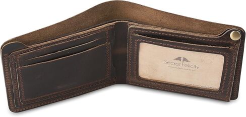 Secret Felicity Men’s Genuine Leather Bifold Wallet,Entirely Handmade (SF1001) in Saudi Arabia