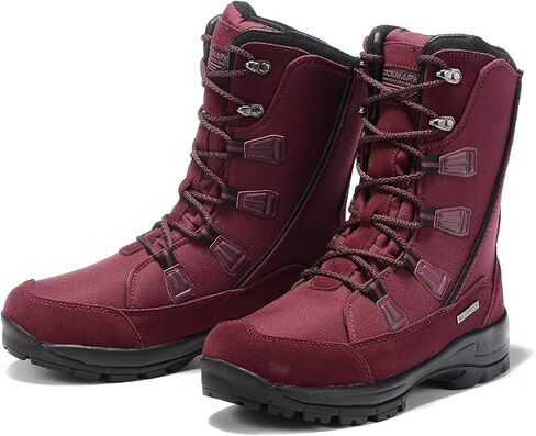 ROCKMARK Women's Waterproof Snow Boots Mid Calf Warm Winter Outdoor Footwear in Saudi Arabia