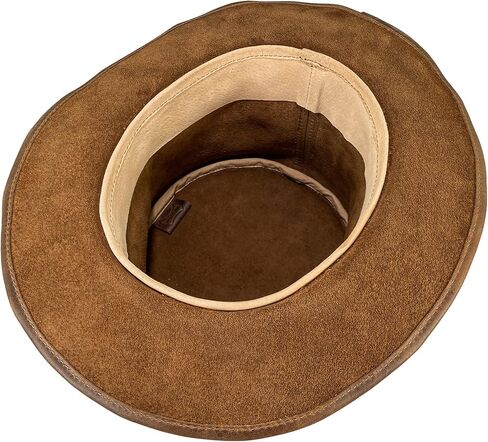 Hide & Play, Leather Mad Hatter Top Hat Handmade from Full Grain Leather - Ideal for Cosplay, Halloween, Performances, Films & Shows in Kuwait