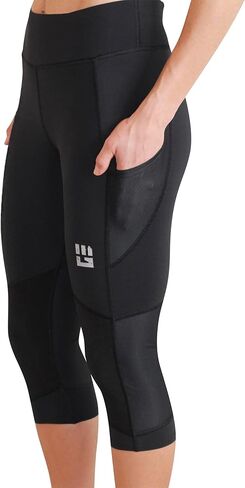 MudGear Women's Flex-Fit Capri - Compression Leggings High Waist with Pockets in Kuwait