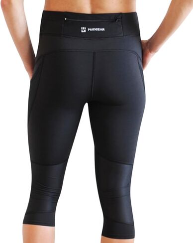 MudGear Women's Flex-Fit Capri - Compression Leggings High Waist with Pockets in Kuwait