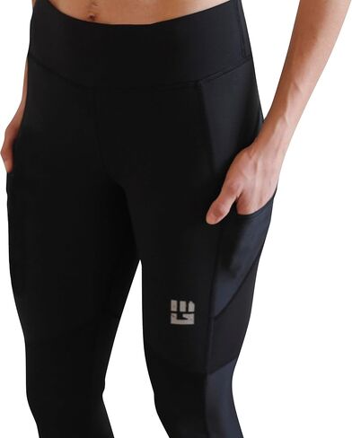MudGear Women's Flex-Fit Capri - Compression Leggings High Waist with Pockets in Kuwait