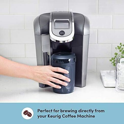 HyperChiller HC2 Patented Iced Coffee/Beverage Cooler, NEW, IMPROVED,STRONGER AND MORE DURABLE! Ready in One Minute, Reusable for Iced Tea, Wine, Spirits, Alcohol, Juice, 12.5 Oz, Black in Saudi Arabia